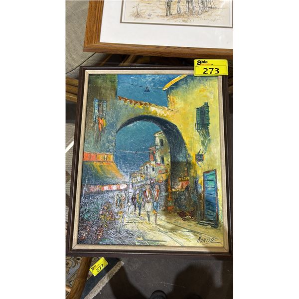 FRAMED OIL PAINTING