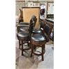 Image 2 : (4) COUNTER HEIGHT SWIVEL BAR STOOLS