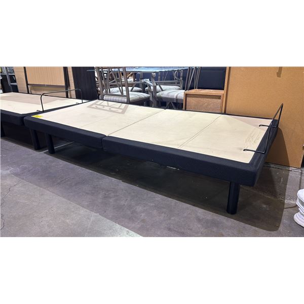 ELECTRIC FOLDING ADJUSTABLE BED BASE APPROX. 78" X 40" (ONE LEG MISSING, NO REMOTE, UNKNOWN WORKING
