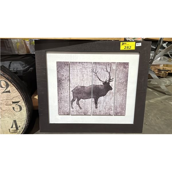 FRAMED PRINT OF CARIBOU