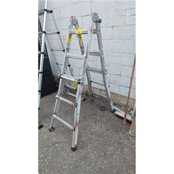 5' FOLDING ADJUSTABLE COMBINATION STEP LADDER