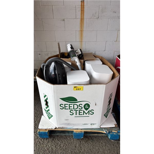 PALLET OF ASSORTED ITEMS INCLUDING; VACUUMS,DREAME ROBOT VACUUMS & MORE