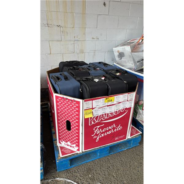 PALLET OF ASSORTED OUTBOUND LUGGAGE