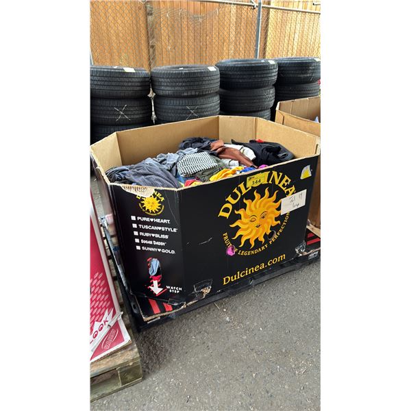 PALLET OF ASSORTED CLOTHING