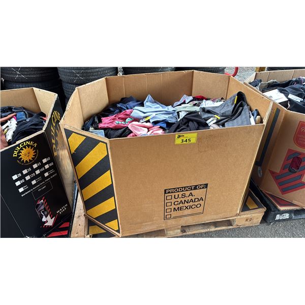 PALLET OF ASSORTED CLOTHING
