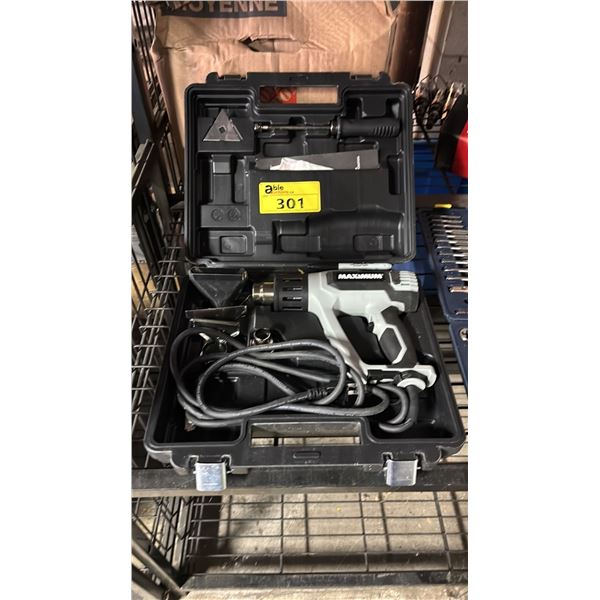 MAXIMUM 15A VARIABLE TEMPERATURE HEAT GUN KIT WITH HARD CASE