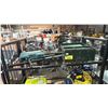 Image 1 : SHELF OF ASSORTED ITEMS INCLUDING METABO HPT 18- GAUGE BRAD NAILER KIT WITH HARD CASE , TOOL BOX