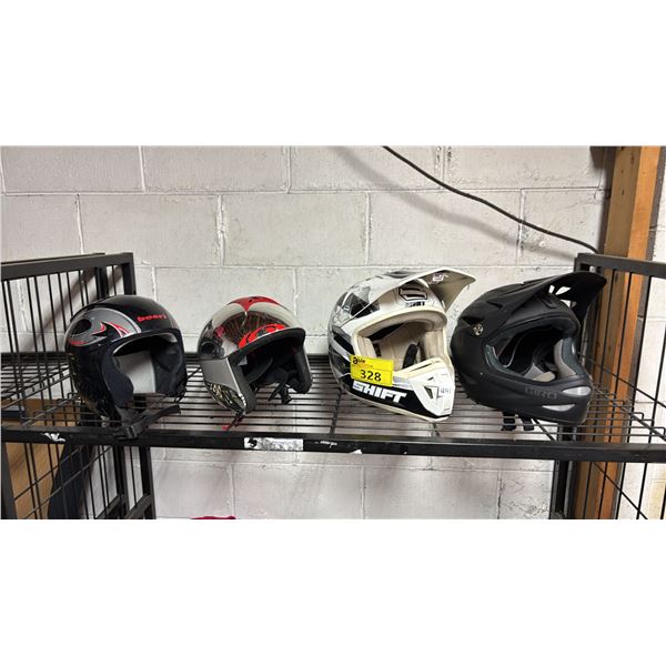 ASSORTED HELMETS