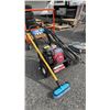 Image 1 : BE POWER WASHER GAS PRESSURE WASHER WITH HOSE, WAND & EXTENDING SCRUB BRUSH