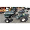 Image 2 : *TESTED WORKING* CRAFTSMAN LT1000 RIDE ON GAS TRACTOR WITH KEY & CRAFTSMAN TOW-ALONG TRAILER