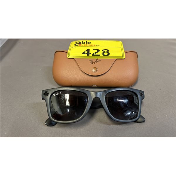 *TESTED WORKING* RAY-BAN META 03-HW SUNGLASSES WITH CASE (NO POWER CORD)