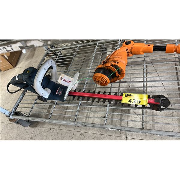 RONA ELECTRIC HEDGE TRIMMER & WORX ELECTRIC WEED TRIMMER