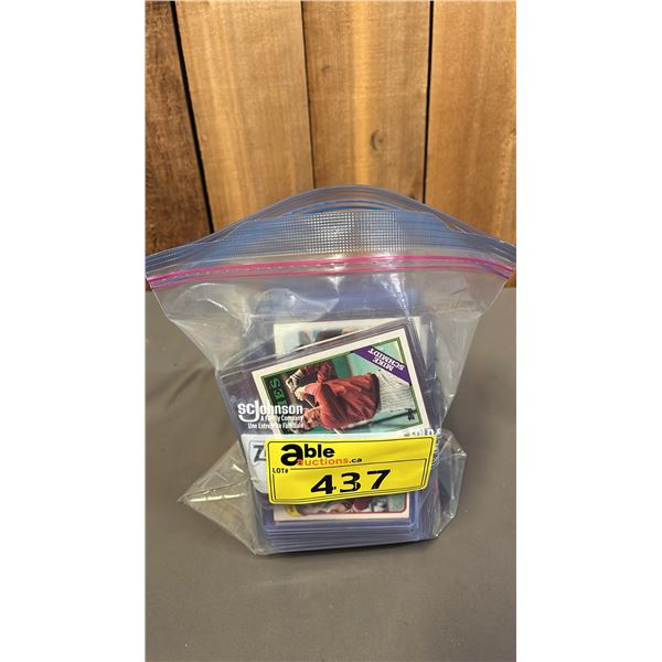 BAG OF ASSORTED BASEBALL CARDS