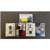 Image 1 : (5) ASSORTED JERSEY PATCH SPORTS CARDS