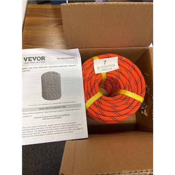 Brand New Orange Polyester Rope