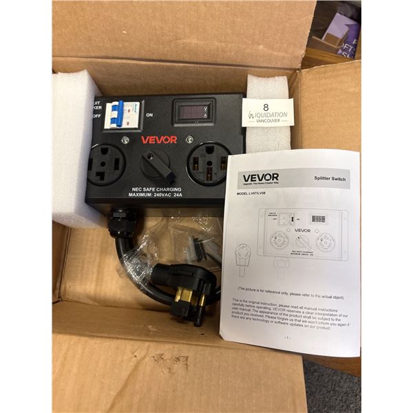 Brand new Splitter Switch NEC Safe Charging 240VAC 24A - Good