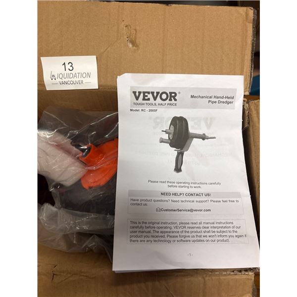 Brand New  Mechanical Hand-Held Pipe Dredger