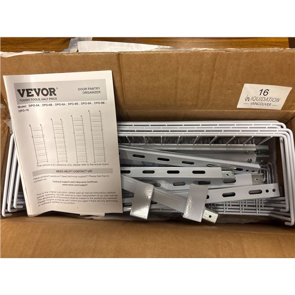 Brand New Door Pantry Organizer DPO-6A White-6 tier
