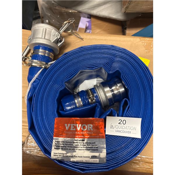 Brand New Blue Discharge Hose