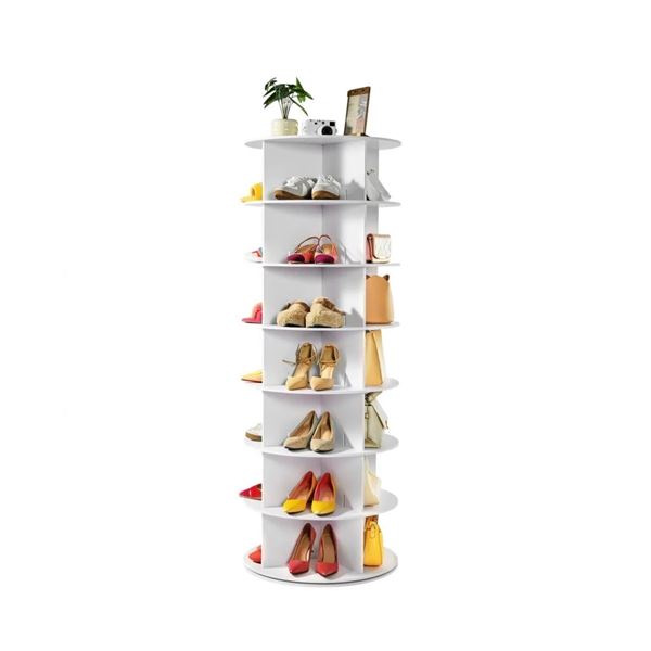 Brand new White Rotating Shoe Rack