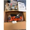 Image 1 : VEVOR Orange Cordless Power Planer with 18.5V Battery
