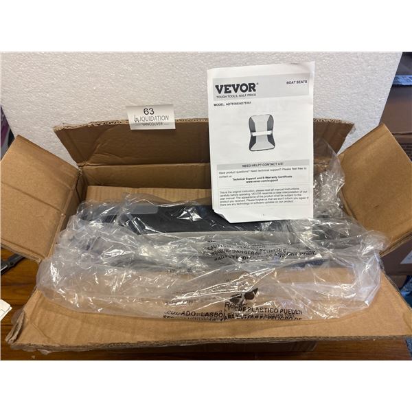 Brand new Black and Gray Boat Seat