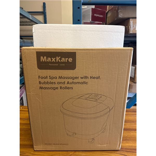 Brand new MaxKare Foot Spa Massager with Heat, Bubbles and Automatic Massage Rollers