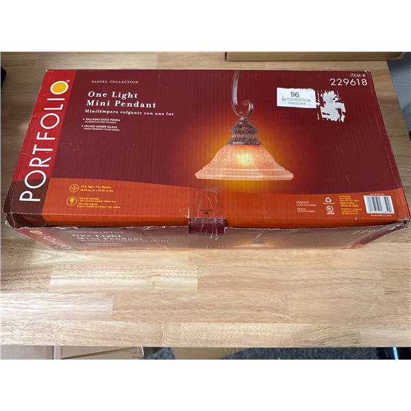Brand New PORTFOLIO Mini Pendant Light