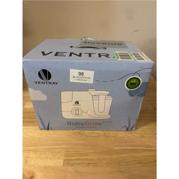 Brand New Ventray BabyGrow Elite Processor and Steamer