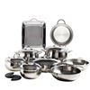 Image 1 : Brand New Stainless Steel Cookware Set of 14 pcs- made in Italy
