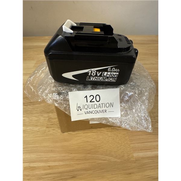 Brand New 18V Li-ion Lithium-Ion 6.0Ah Power Tool Battery
