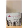 Image 2 : Brand New Stainless Steel Cookware Set of 12 pcs- made in Italy.