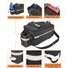 Image 1 : Brand New B-SOUL Fabric Bike Rear Rack Bag with Bottle Holder