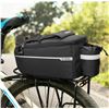 Image 2 : Brand New B-SOUL Fabric Bike Rear Rack Bag with Bottle Holder
