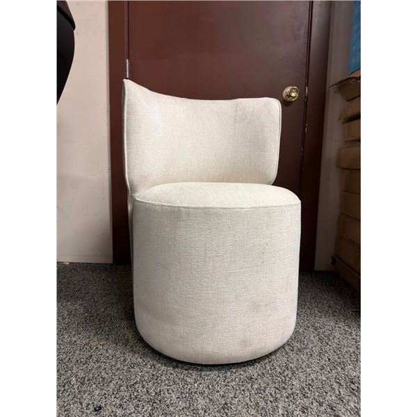 Modern Upholstered Swivel Accent Chair – Floor Model