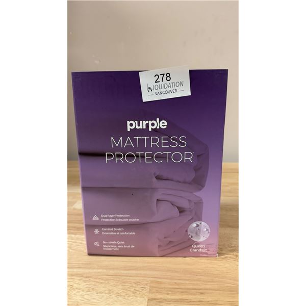Brand New Purple Mattress Protector — Queen