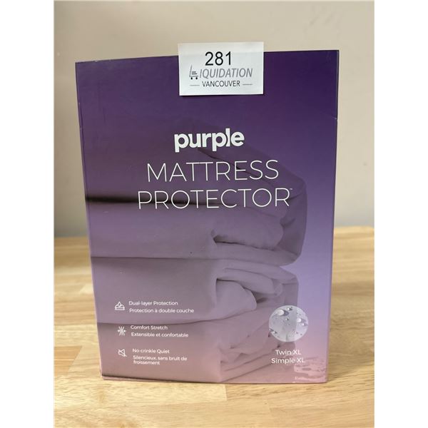 Brand New Purple Mattress Protector — Twin/ Twin XL