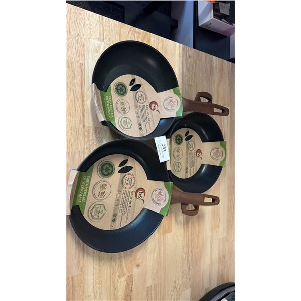 Brand New Frying Pan Set of 3 - Made In Italy