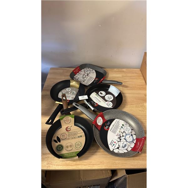 Brand New Frying Pan Set of 5- Made in Italy.