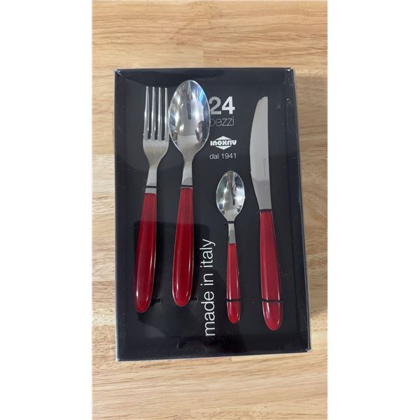Brand New Cutlery Set of 24 pcs made in Italy