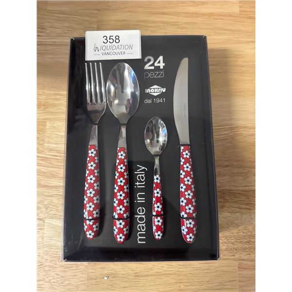 Brand New Cutlery Set of 24 Pcs made in Italy