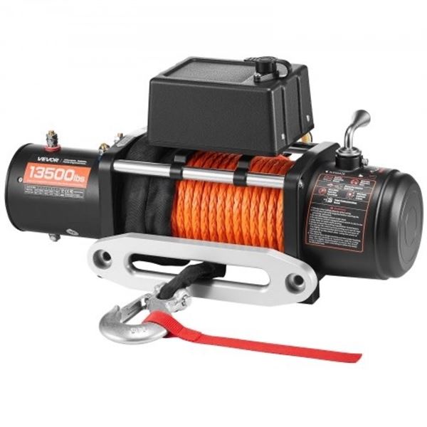 Brand New 13,500 lb 12V Electric Recovery Winch w/ Synthetic Rope & Wireless Remote