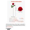 Image 2 : Brand New Artificial Red Roses Bulk, 60 pcs