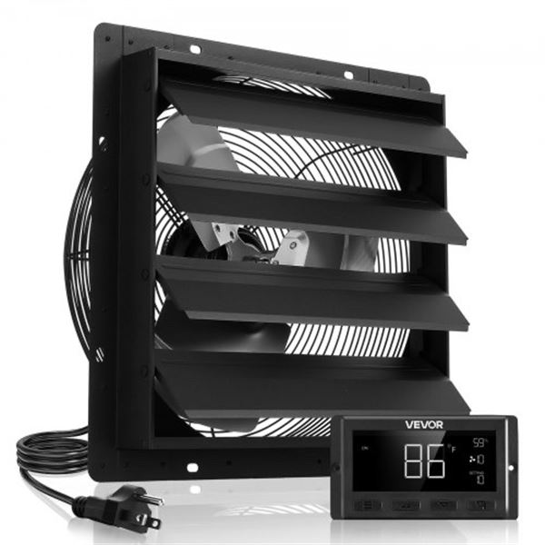 Brand New 16 Inch” Shutter Exhaust Fan 2900 CFM w/ Smart Temp & Humidity Control