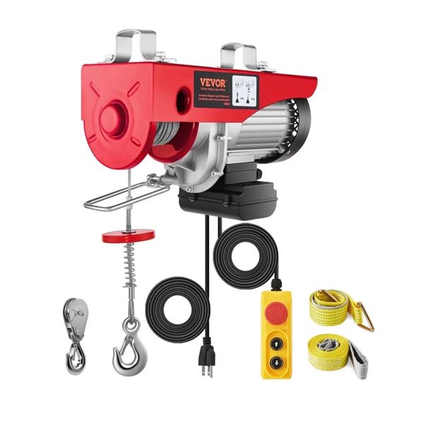 Brand New Electric Hoist, 880 lbs Lifting Capacity, 850W 110V Electric Steel Wire Winch w