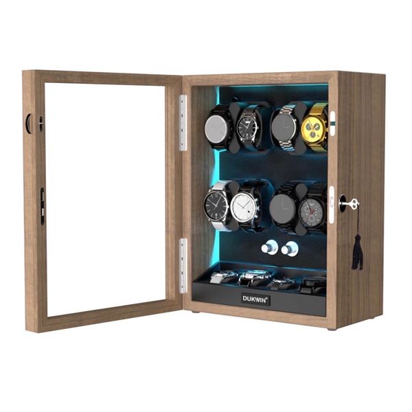 Brand New Automatic Watch Winder Box – 4 Winders + 6 Watch Storage
