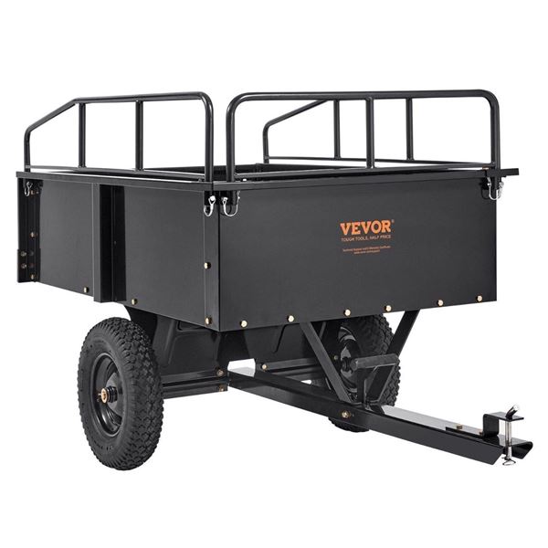 Brand New Heavy-Duty Steel Garden Dump Cart Trailer