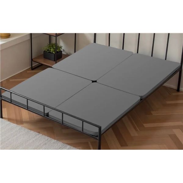 Brand New Queen Size Bunkie Board 1.5” Wooden Mattress Support Slats – Gray