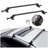 Image 1 : Brand New Universal Roof Rack Cross Bars – Adjustable 165 LB Capacity – Model CT-5