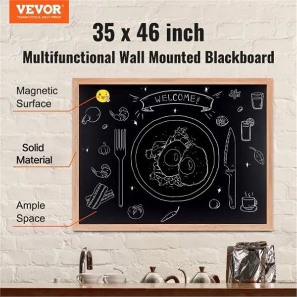 Brand New Double-Sided A-Frame Chalkboard Sign – 49.6” x 37.8” Multifunct